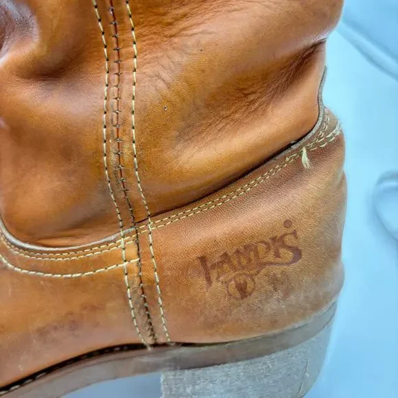 Vintage Landis Campus Ranch Leather Western Boots Men's 10D